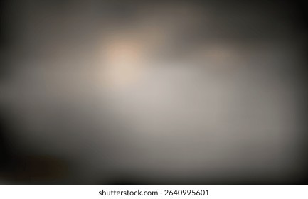 Soft white glow abstract background with dark vignette and smooth gradient light effect