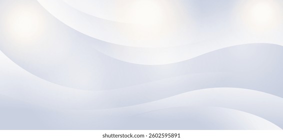 The soft white and gray tones have curved shapes that create a sense of movement, dimension and depth. The stream of light passes through, creating a soft and natural feel.