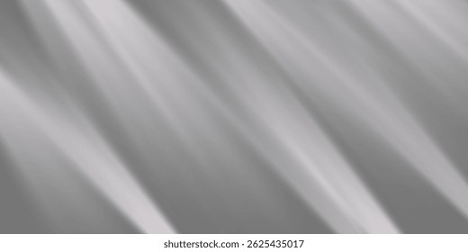 Soft White Light Beams on Smooth Gray Background, Elegant Abstract Minimal Design, Luxury and Calm Concept for Web, Branding, and Print Projects. Vector Illustration.