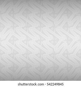 Soft white, light gray decorative seamless pattern in tribal style. Colored, contrast design for packing-paper, ads, wallpaper or other purpose.