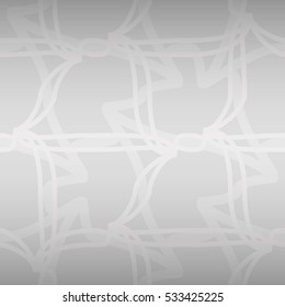 Soft white, light gray geometrical seamless pattern background in liner style. Contemporary texture.