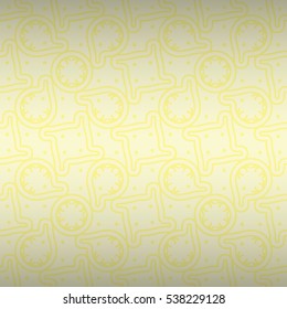 Soft white ornamental seamless pattern in tribal style. Vector background. Smooth mosaic repeatable backdrop.