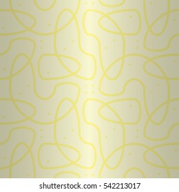 Soft white ornamental seamless pattern in tracery style. Smooth tessellated repeatable backdrop.
