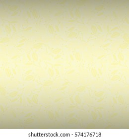 Soft white ornamental seamless pattern in herbarium style. Tangled mosaic repeatable backdrop. Vector background. Shining, graphic design for banner, web, game or other purpose.