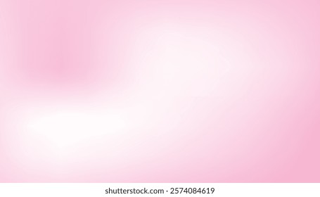 Soft white and pink gradient background. soft blurred background. abstract backdrop presentation product. vector illustration