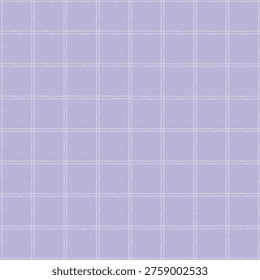 Soft windowpane check seamless pattern in cozy lavender tone. Can be used as wrapping paper, journaling, scrapbooking, digital paper, etc.