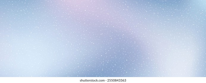 Fundo abstrato de inverno suave com efeito de queda de neve ilustração vetor
