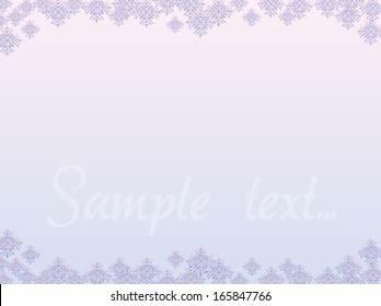 soft winter background with snowflakes,vector illustration