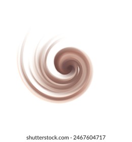 Soft wonderful mixed dark beige curvy eddy ripple luxury border banner frame icon sign logo symbol design. Tasty volute fluid melt sweet choco surface text space on glowing milky white stripe center