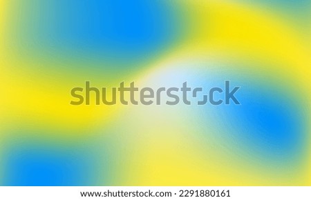 Soft Yellow and Blue Color Splash Gradient. Mellow blue and yellow abstract gradient background. Vector Illustration. EPS 10.