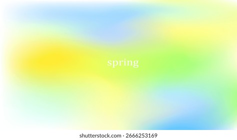 Gradiente amarillo, azul y verde suave con transiciones de color suaves, creando un fondo abstracto fresco y calmante.