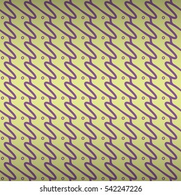 Soft yellow decorative seamless pattern in tracery style. Actual texture. Colored, symmetric design for carpet, textile, wallpaper or other purpose. Vector background.