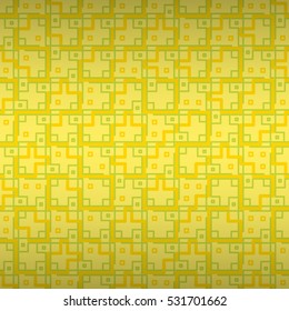 Soft yellow fancy seamless pattern background in liner style. Contemporary design. Knotty medley repeatable backdrop.