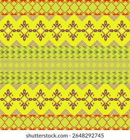 Um padrão geométrico amarelo suave que é leve, suave e calmante — perfeito para têxteis modernos, decoração e temas de design suaves.
