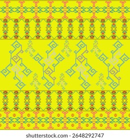 Um padrão geométrico amarelo suave que é leve, suave e calmante — perfeito para têxteis modernos, decoração e temas de design suaves.