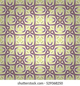 Soft yellow geometrical seamless pattern background in liner style. Simple tessellated repeatable backdrop. Vivid, graphical design for web, carpet, ads or other purpose. Actual design.