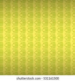 Soft yellow geometrical seamless pattern background in tribal style. Clean medley repeatable backdrop. Retro design.