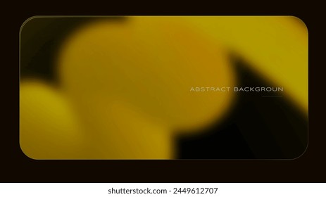 Soft yellow gradient background. Abstract template with morphism glass. Effect of transparent blurred glass in a futuristic style. Vector backdrop. Modern template for your ui, website, and posters