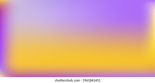 Fondo original del marco de lavanda suave amarillo. El fondo de la superficie suave Violet Blank Pastel Smooth Surface. Moderna Superficie De Colorido Morado Suave Y Luminosa. Ilustración de malla de degradado rosa vibrante vacía.