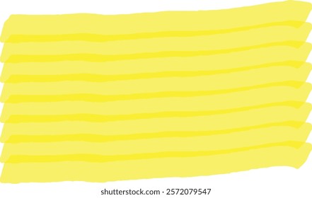 Soft yellow pastel brush strokes creating a horizontal striped pattern, ideal for backgrounds, textures, and design elements with a warm and inviting feel