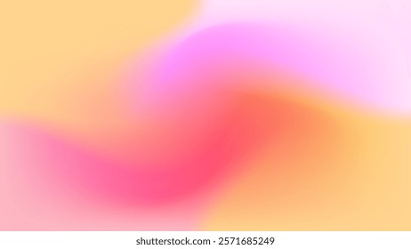 Soft Yellow and Pink Gradient with Warm Flow. Gentle Abstract Design for Valentine’s Cards and Decorative Themes.