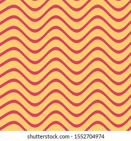 soft yellow and red wavy lines pattern abstract vector for background
