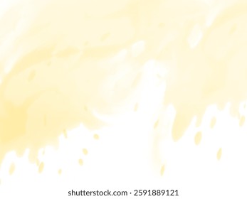 Soft yellow watercolor design elegant background vector