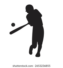 softball atleta silhueta vetor arte design