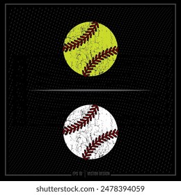 Softball, Baseball, Softball Ball, Baseball Ball, Sports Ball, Ball, Vintage Sport, Sport