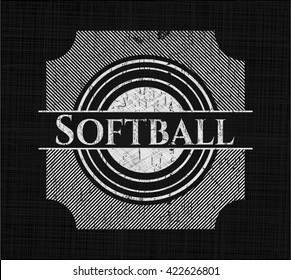 Softball chalk emblem