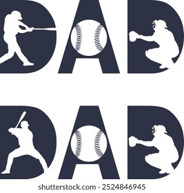 Softball Dad, Baseball Dad, Baseball Cut Files