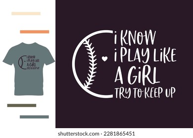 Softball girl t shirt design