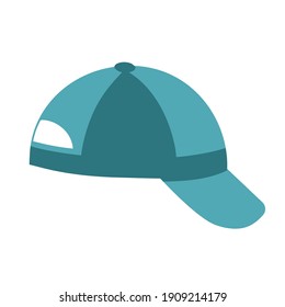 softball hat side view vector design