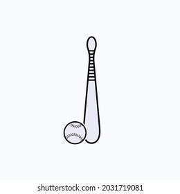 Softball Icon. Sport Symbol  - Vector.