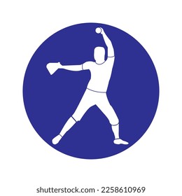 softball icon vector illustration simple design