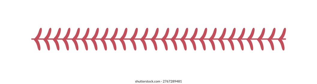 Softball laces set. Baseball ball stripes. Softball Stitches. Vector illustration