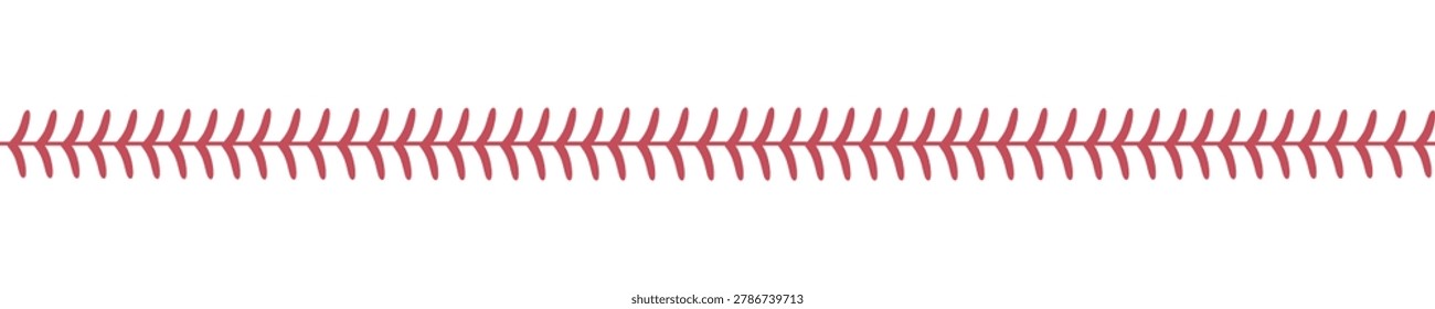 Softball laces set. Baseball ball stripes. Softball Stitches. Vector illustration
