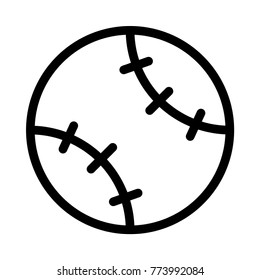   softball line icon