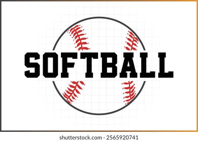 Softball Logo Template, Baseball Clipart, Softball Player