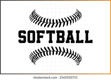 Softball Logo Template, Baseball Clipart, Softball Player