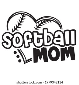 softball mom logo inspirational positive quotes, motivational, typography, lettering design