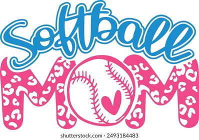 Softball Mom Tshirt Design Mama Life