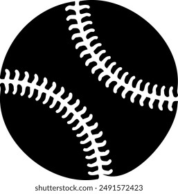 Softball on transparent background. Vector illustration