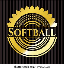 Softball shiny badge