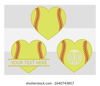 Softball, Softball Silhouette, Sports, Softball Monogram, Split Monogram, Circle Monogram, ball, Baseball, 
