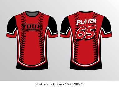 SOFTBALL STITCH ON BODY THEME SHIRT