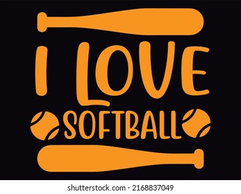 Softball  t-shirt design vector file