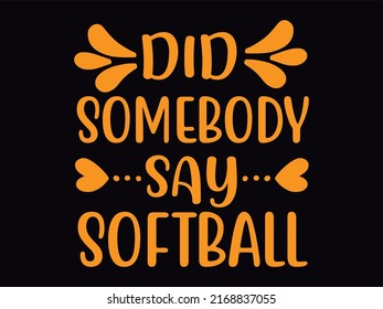 Softball  t-shirt design vector file