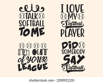 Softball  t-shirt design vector file