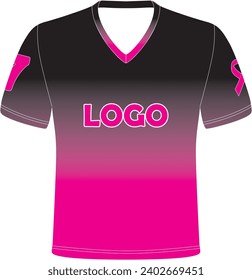  Softball V Neck Jersey mock up